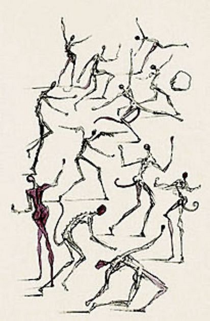 Salvador Dali, Mao Tse Toung: The Demons, 1967
Hand Colored Copper Etching on Japon