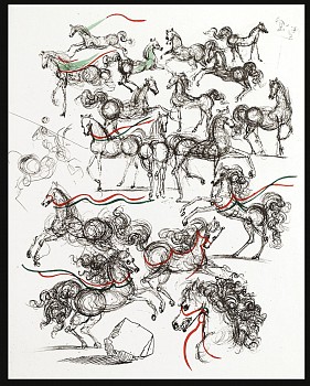 Work: Salvador Dali Mao Tse-Toung Horses Suite