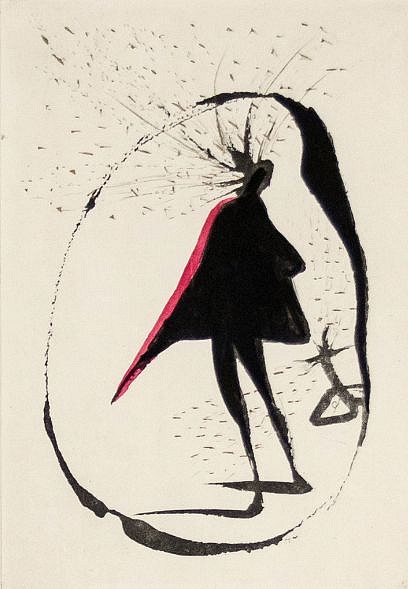 Salvador Dali, Fantomes: Magic Circle, 1968
Hand Colored Copper Etching on Japon, 15 x 11 in.
