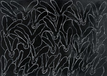 Work:&nbsp;Hunt Slonem Regines Black Diamond