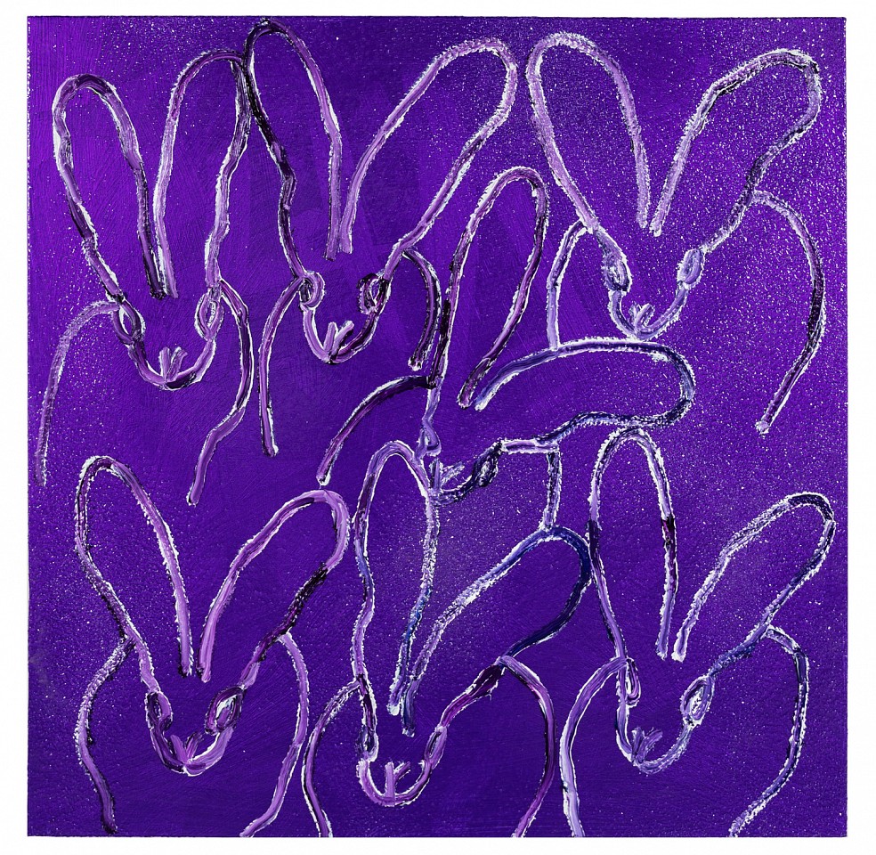 Hunt Slonem, Purple Mist, 2022
Original Oil and Acrylic with Diamond Dust on Canvas, 30 x 30 in.