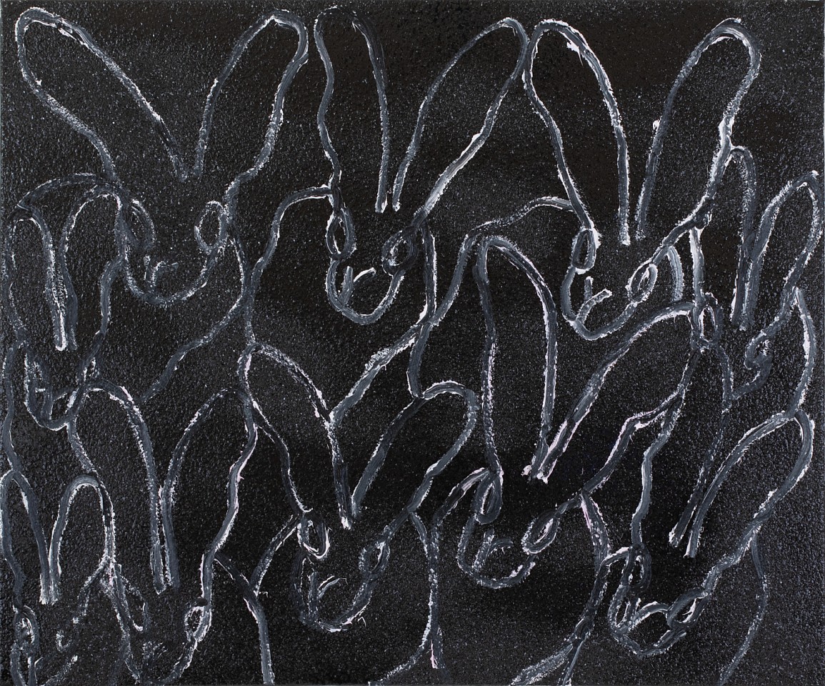 Hunt Slonem, Nightwatch, 2019
Original Oil and  Acrylic with Diamond Dust on Canvas, 30 x 36 in.