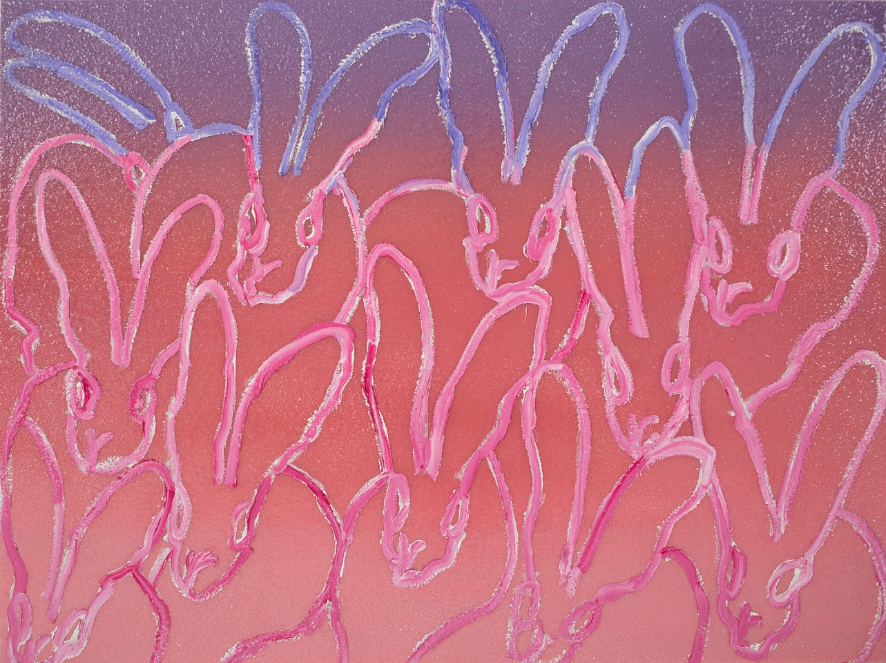 Hunt Slonem, Gradient Early, 2017
Original Oil and Acrylic with Diamond Dust on Canvas, 30 x 40 in.