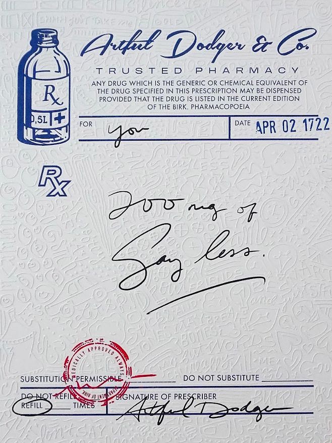 Cayla Birk., SILENCE IS GOLDEN, DUCT TAPE IS SILVER, 2024
Acrylic, Spray Paint, Silicone and Ink on Canvas, 48 x 36 in.