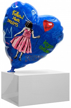 Work: Mr. Brainwash Ballon Heart