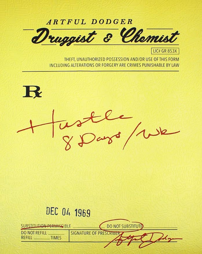 Cayla Birk., HUSTLER'S AMBITION, 2021
Acrylic, Spray Paint, Silicone and Ink on Canvas, 60 x 48 in.