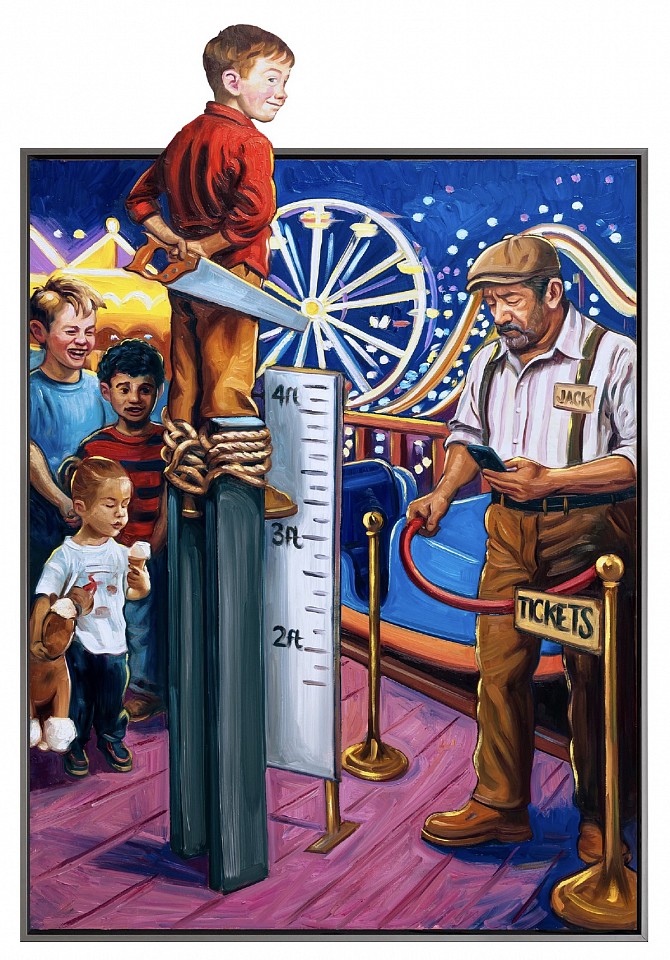 Hijack, High Hopes, 2025
Acrylic, Oil, and Spray Paint on Woodcut, 48 x 30 1/2 in.