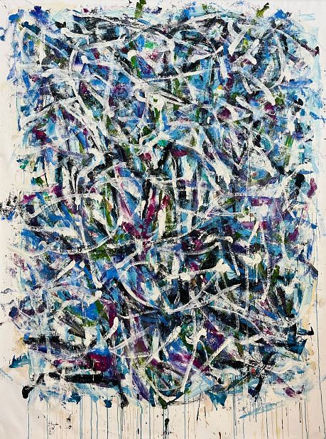 Lynn Goldsmith, Blue/Purple (Voila), 2025
Oil on Canvas, 70 x 60 in.