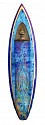 RISK, Surfboard #2
2023, Acrylic, Aerosol, Crushed Abalone & Surfboard Resin on Surfboard