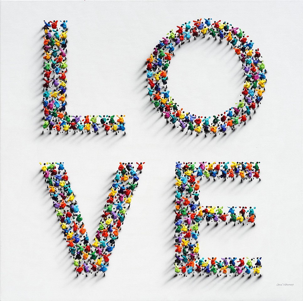 Jane Waterous, LOVE, 2025
Acrylic on Canvas, 36 x 36 in.