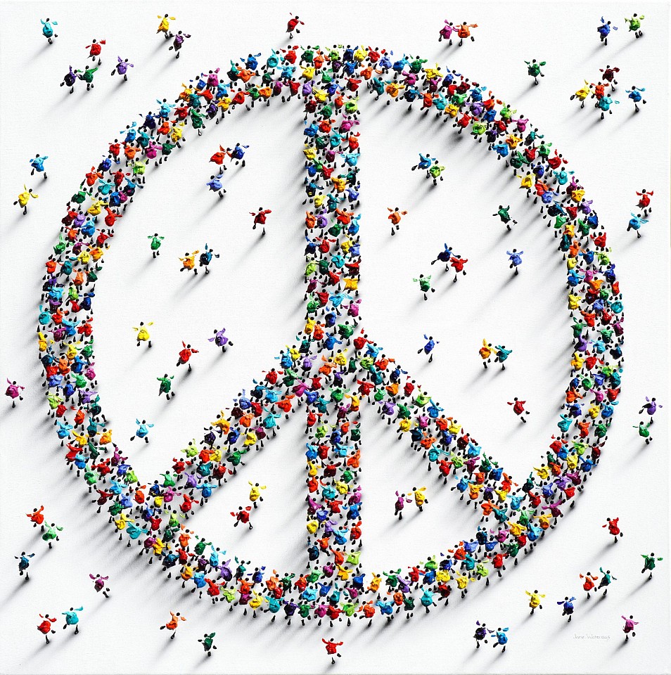 Jane Waterous, Peace Sign, 2023
Acrylic on Canvas, 40 x 40 in.