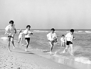 Harry Benson -&nbsp;Harry Benson The Beatles Running on Beach, Miami, FL