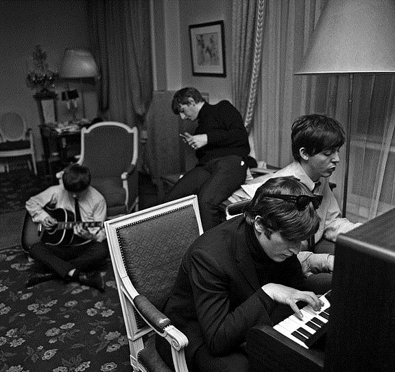 Harry Benson, The Beatles Composing, George V Hotel, Paris, 1964
Archival Pigment Print, 24 x 30 in.