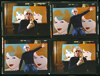 Harry Benson -&nbsp;Harry Benson Andy Warhol, The Factory, Times Four, Contact Sheet, NYC