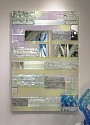 Abby Modell, Lightwave Twilight
2026, Dichroic mirror glass assemblage, fire polished glass, dichroic glass rods, Swarovski crystals, Diamond Dust, on framed mirror