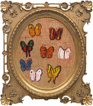 Hunt Slonem -&nbsp;Hunt Slonem Monarch & Morning Glory