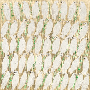 Work:&nbsp;Hunt Slonem Peace Plan With Olive Branches