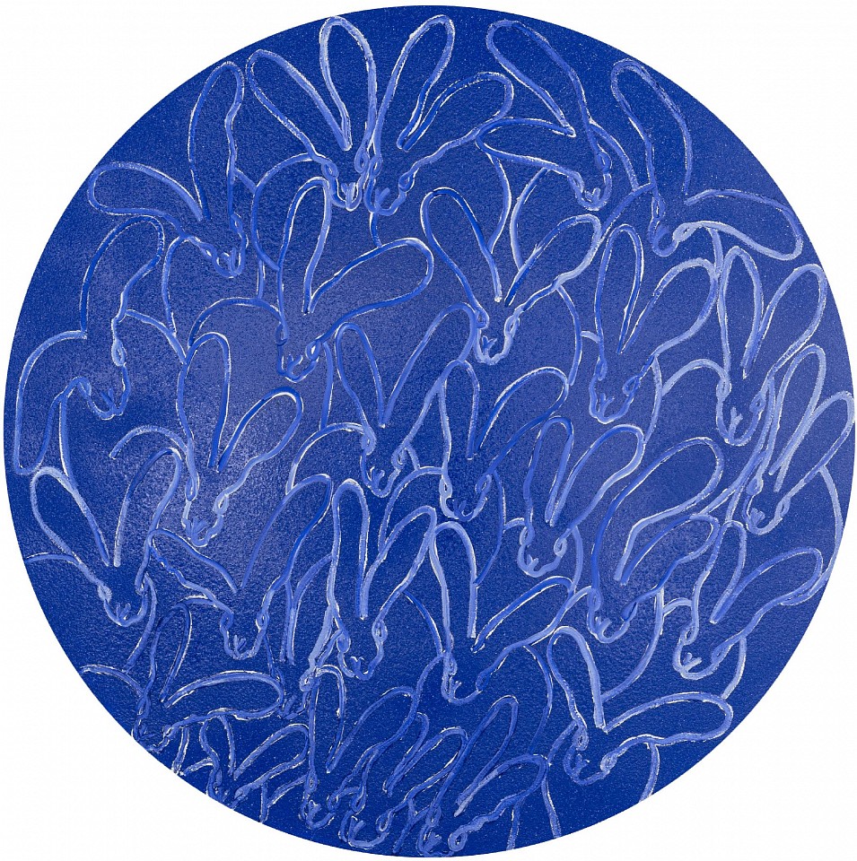 Hunt Slonem, Tondo Diamond Dust, 2024
Oil and Acrylic with Diamond Dust on Canvas, 60 x 60 in.