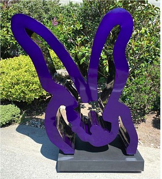 Hunt Slonem -&nbsp;Hunt Slonem Elizabeth, State II (Purple)