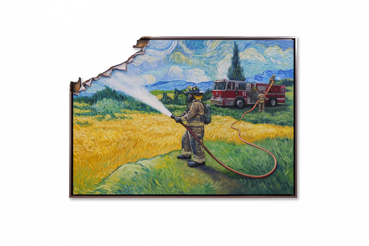 Hijack, Don't Let Gogh, 2026
Oil on Wood, 43 x 62 in.